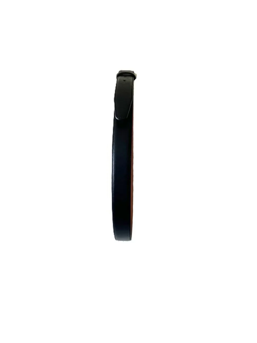 Brooks Brothers Men’s Black Leather Dress Belt Size 36 Silver Buckle USA Made